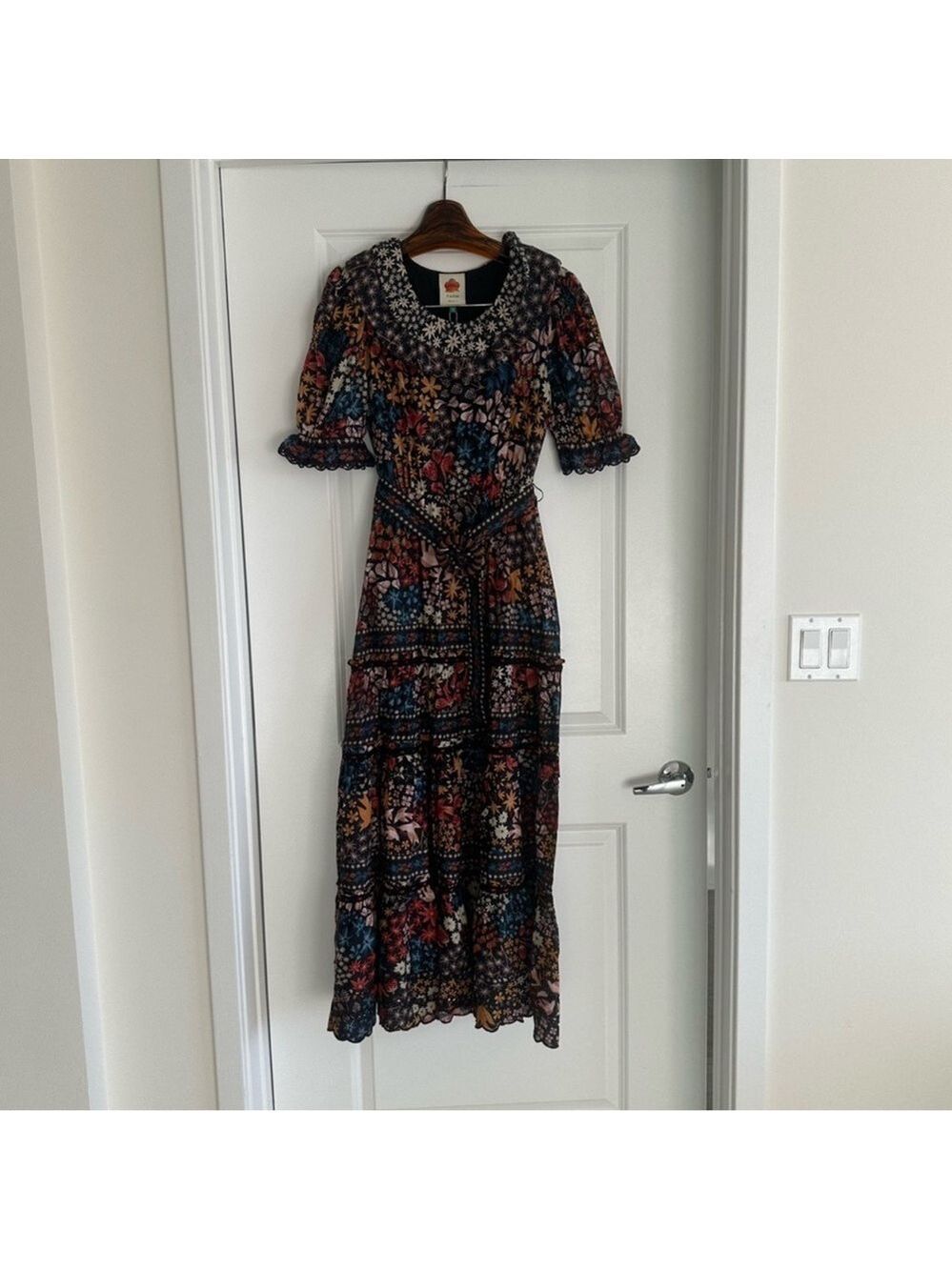 Farm Rio Black Jujus Garden Maxi Dress - Picture 5 of 10